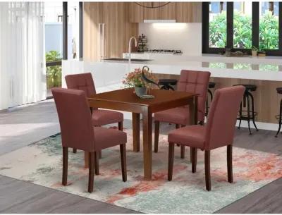 5 Piece Dining Room Set consists A Wooden Kitchen Table