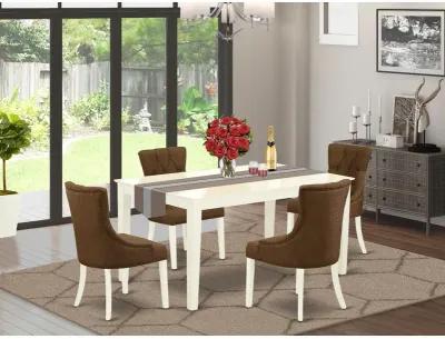 Dining Room Set Linen White