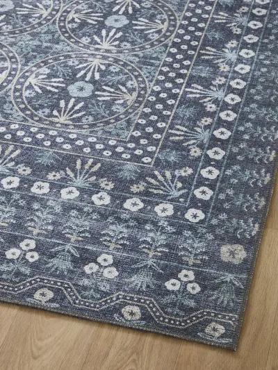 Maison MAO03 Rosette Blue 7'6" x 9'6" Rug