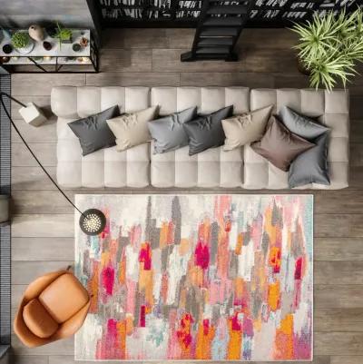 Contemporary Pop Modern Abstract Brushstroke Area Rug