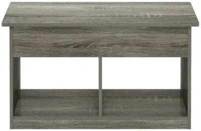 Furinno Jensen Lift Top Coffee Table, French Oak Grey