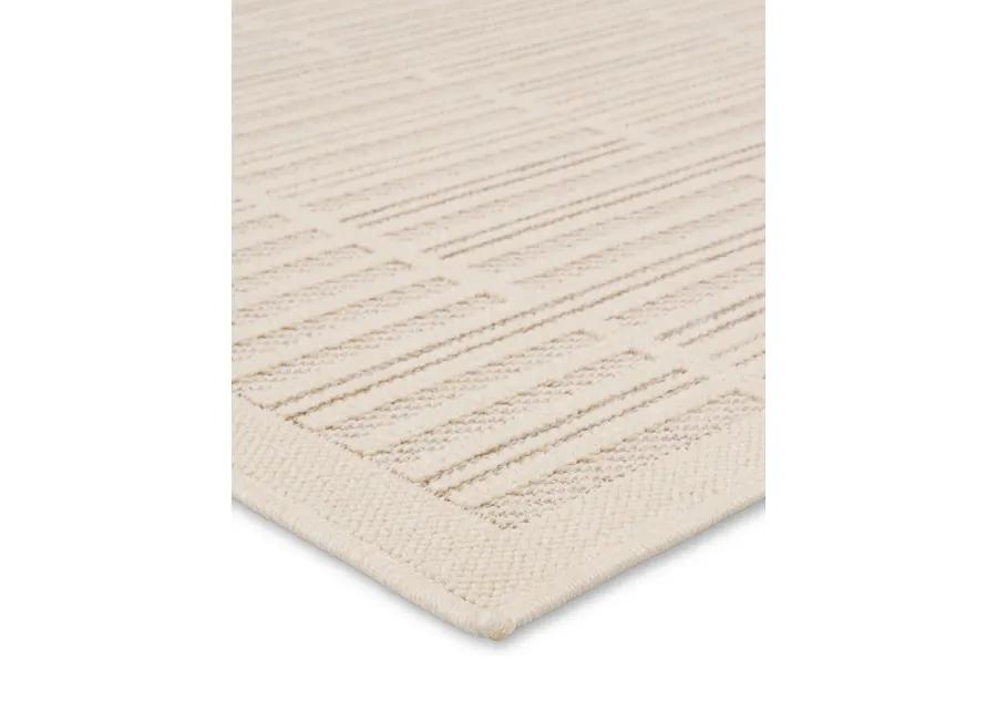 Continuum Quantum White 3' x 8' Runner Rug