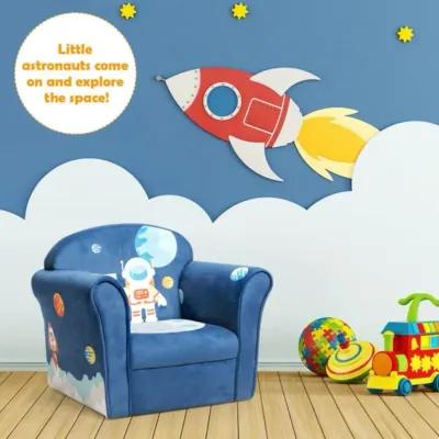 Hivvago Kids Astronaut Armrest Upholstered Couch