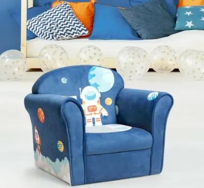 Hivvago Kids Astronaut Armrest Upholstered Couch