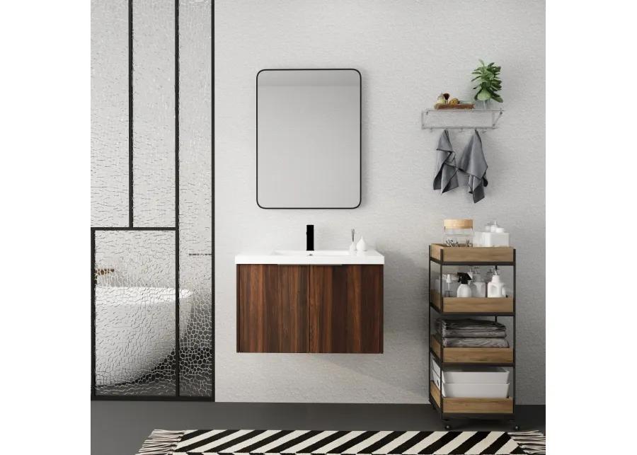 Soft Close Doors Bathroom Vanity With Sink, 30 Inch For Small Bathroom