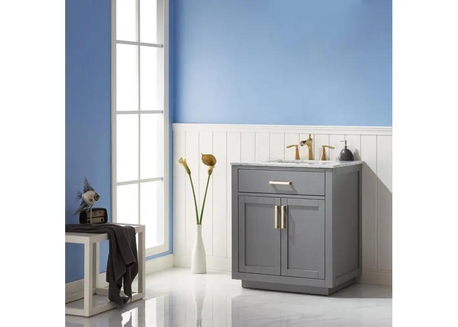 Altair 30 Single Bathroom Vanity Set in Gray without Mirror