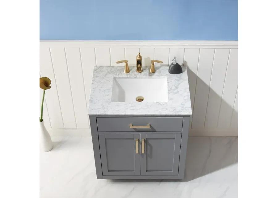 Altair 30 Single Bathroom Vanity Set in Gray without Mirror