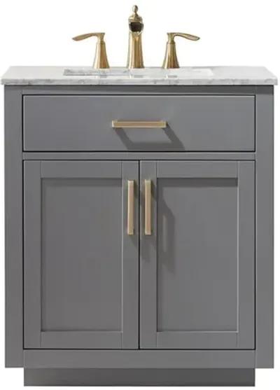 Altair 30 Single Bathroom Vanity Set in Gray without Mirror