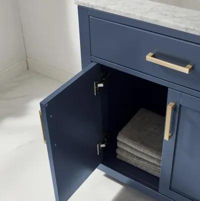 Altair 30 Single Bathroom Vanity Set in Royal Blue with Mirror