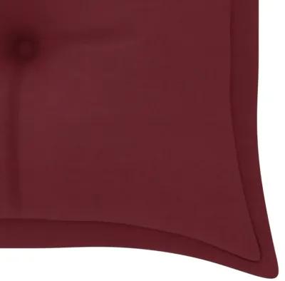 vidaXL Garden Bench Cushion Wine Red 59.1"x19.7"x2.8" Fabric