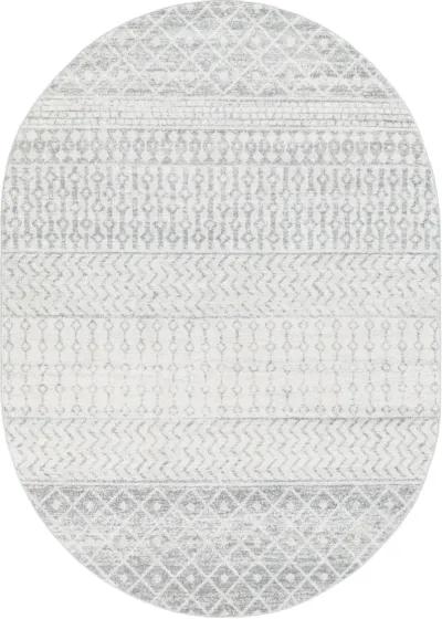 Elaziz ELZ-2345 7'10' Round Gray Rug