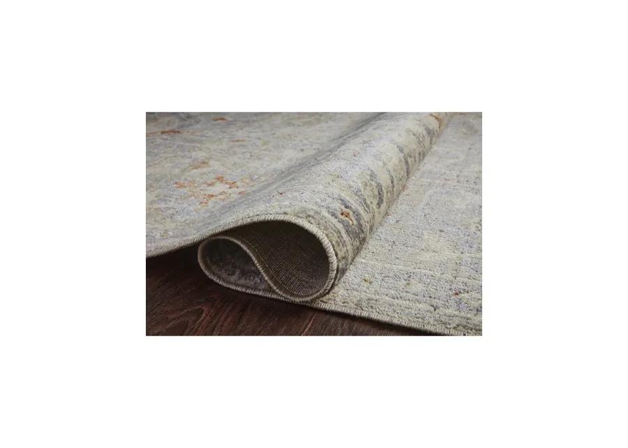 Rosemarie ROE05 Oatmeal/Lavender 6'3" x 9' Rug