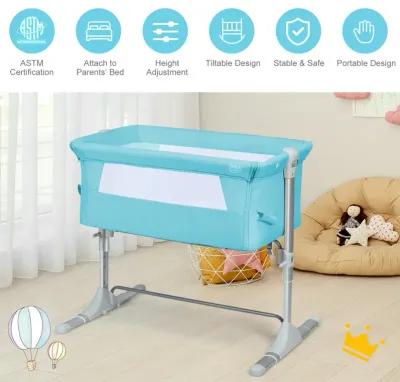 Travel Portable Baby Bed Side Sleeper  Bassinet Crib with Carrying Bag