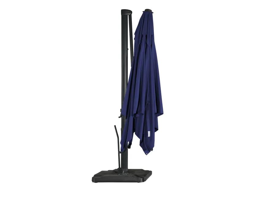 MONDAWE 10ft Square Cantilever Patio Umbrella with Included Base Weight for Outdoor Sun Shade