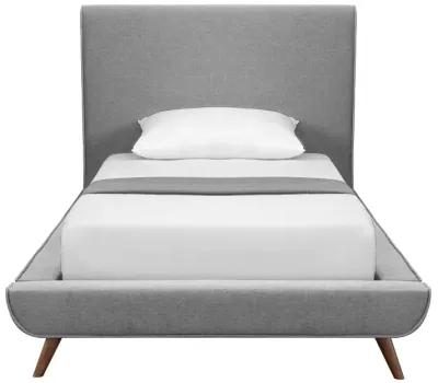 Loft Lyfe Eliezer Linen Upholstered Platform Bed