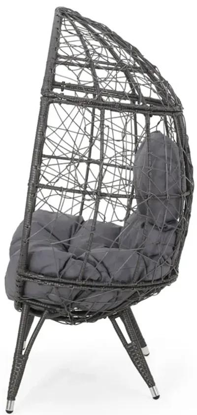 Merax Patio Rattan Egg Chair Teardrop Chair