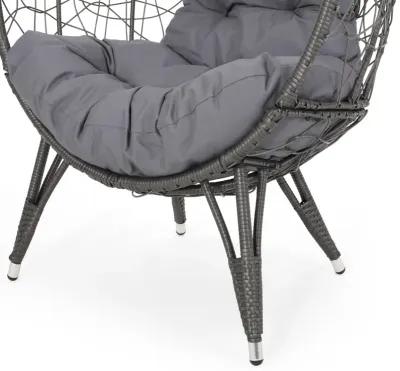 Merax Patio Rattan Egg Chair Teardrop Chair