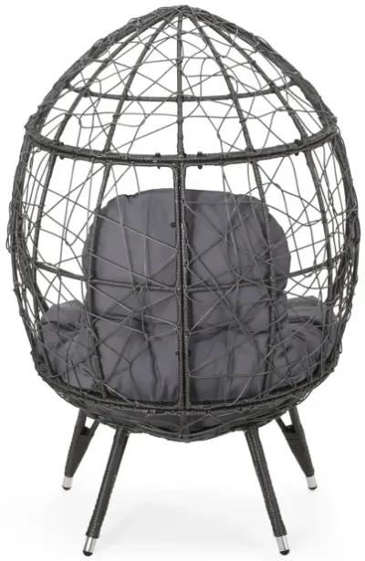 Merax Patio Rattan Egg Chair Teardrop Chair