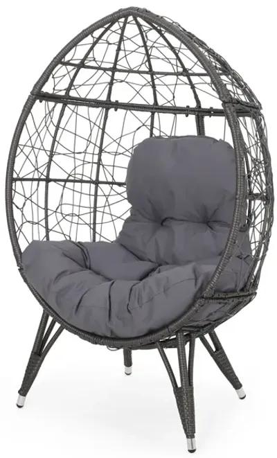 Merax Patio Rattan Egg Chair Teardrop Chair