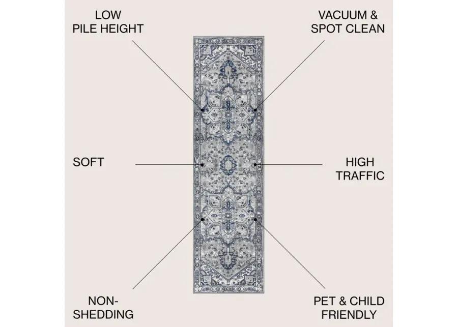 Jerica Modern Persian Vintage Medallion Area Rug