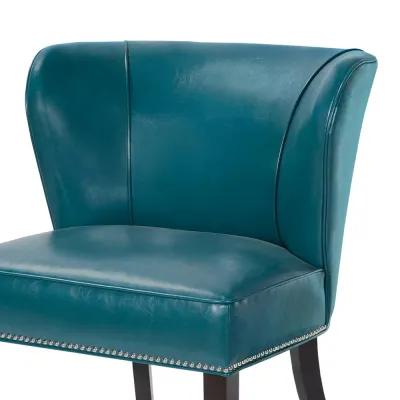 Belen Kox Contemporary Blue Armless Accent Chair, Belen Kox