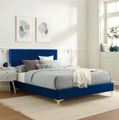 Modway - Yasmine Channel Tufted Performance Velvet Full Platform Bed