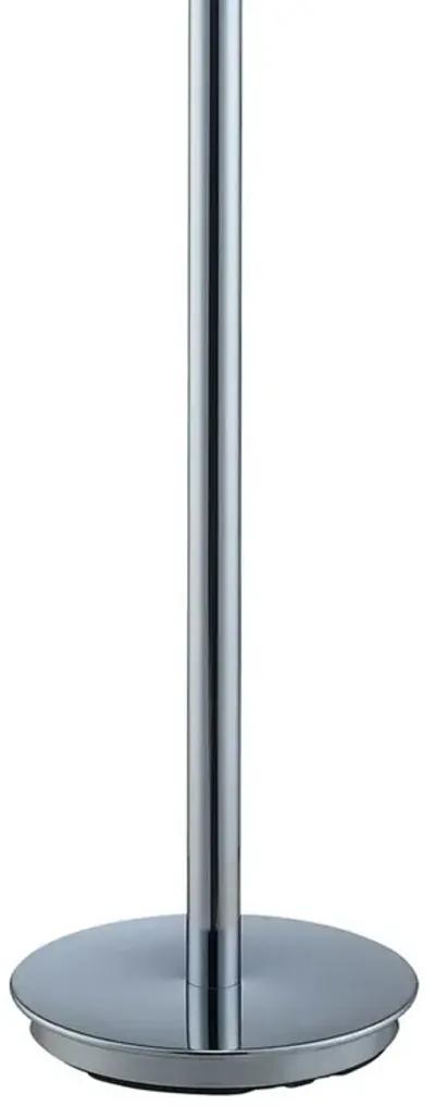 Sun 58 Inch Floor Lamp, Accent Twisted Modern Design, LED Chrome Base-Benzara