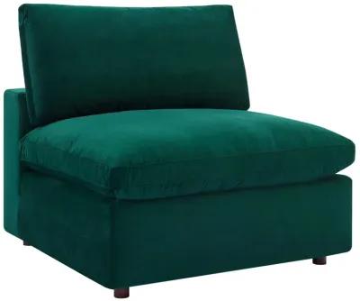 Commix Down Filled Overstuffed Performance Velvet 3-Seater Sofa