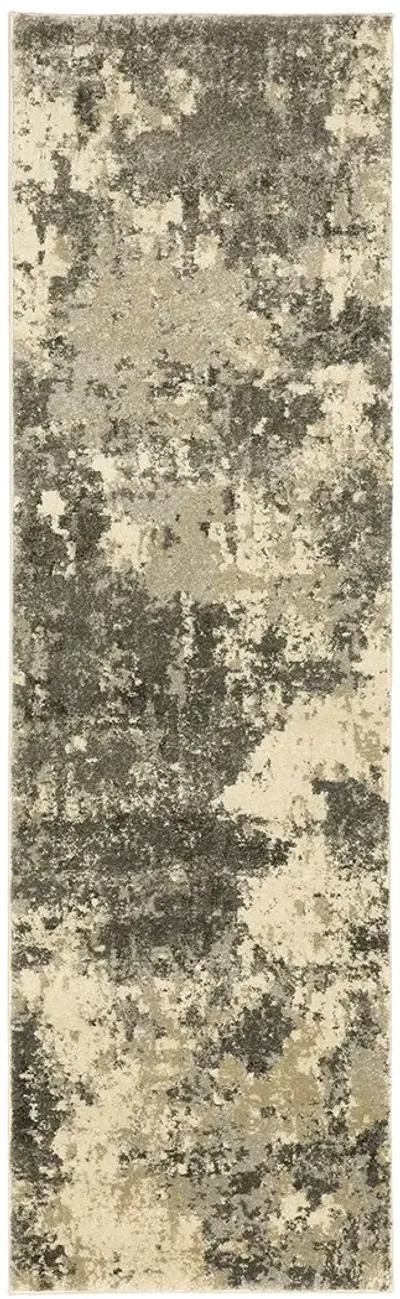 Astor 2'3" x 7'6" Grey Rug