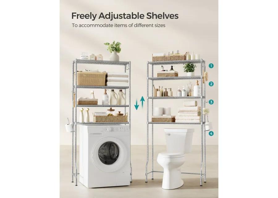 4-Tier Metal Over-the-Toilet Storage Shelf