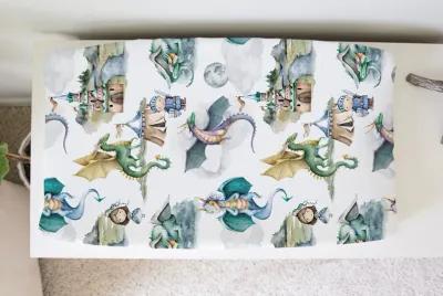 Baby Changing Pad Cover - Dragons & Knights