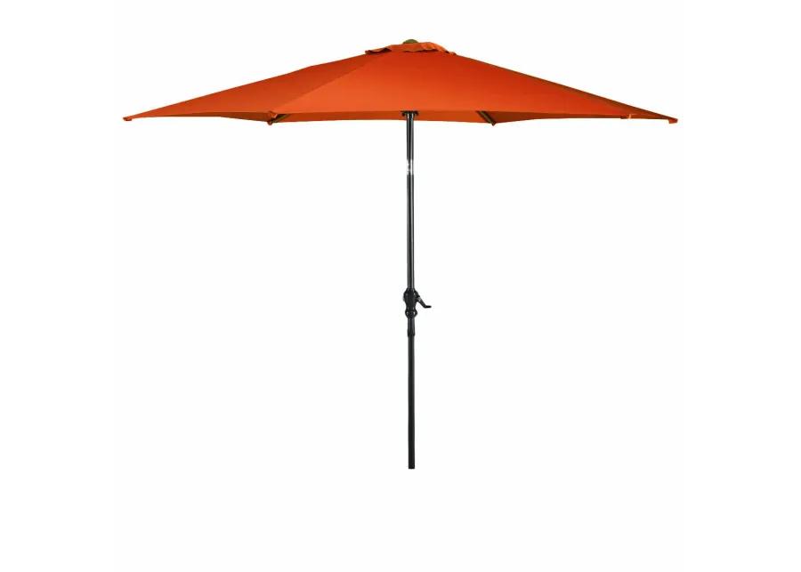 9 ft Outdoor Market Patio Table Umbrella Push Button Tilt Crank Lift