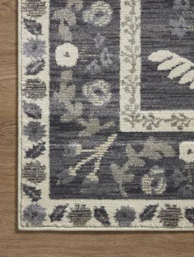 Fiore FIO01 Charcoal/White 6'3" x 9' Rug