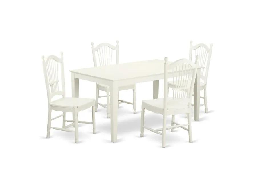 Dining Room Set Linen White