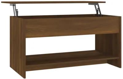 vidaXL Coffee Table Brown Oak 40.2"x19.7"x20.7" Engineered Wood