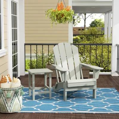 WestinTrends Outdoor Patio Adirondack Chair with Side Table