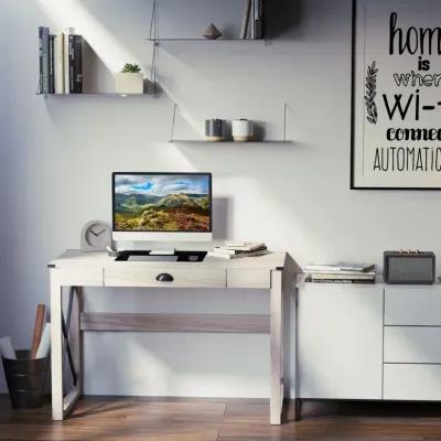 Rustic Home Office: Farmhouse Writing Desk with Drawer