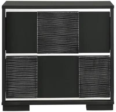 Blacktoft 2-drawer Nightstand Black