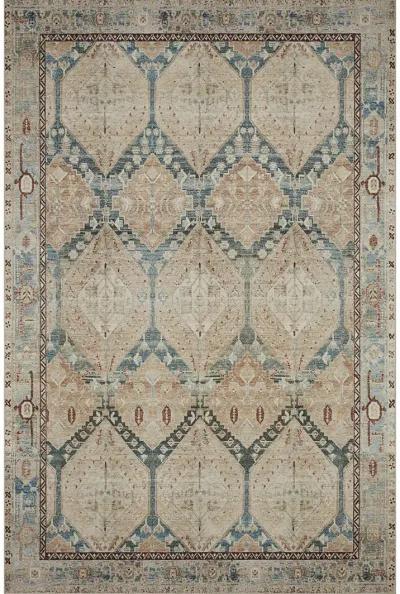 Lenna LEA05 Denim/Sand 5' x 7'6" Rug