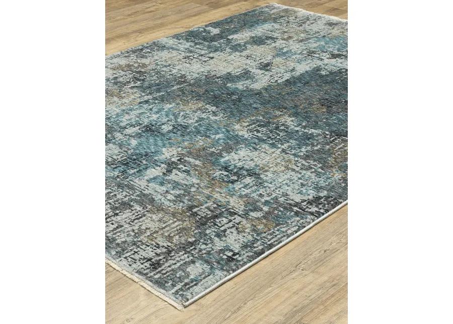 Hayden 6'7" x 9'6" Blue Rug