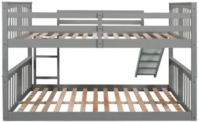 Full Over Full Bunk Bed With Ladder With Slide