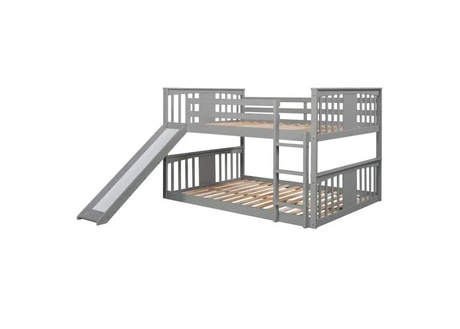 Full Over Full Bunk Bed With Ladder With Slide