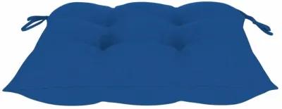 vidaXL Chair Cushions 6 pcs Blue 19.7"x19.7"x2.8" Fabric