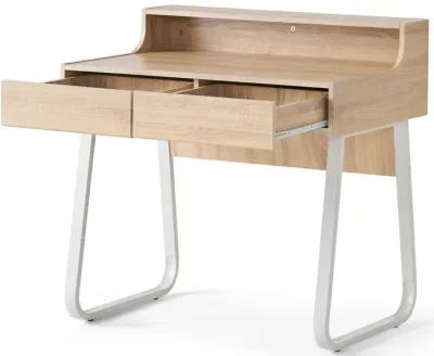 Seanan Oak Office Desk Style, Functionality, and Ample Storage