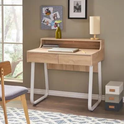 Seanan Oak Office Desk Style, Functionality, and Ample Storage