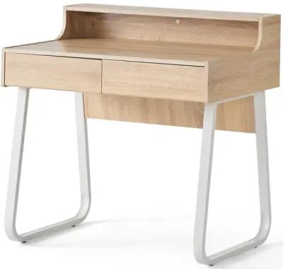 Seanan Oak Office Desk Style, Functionality, and Ample Storage