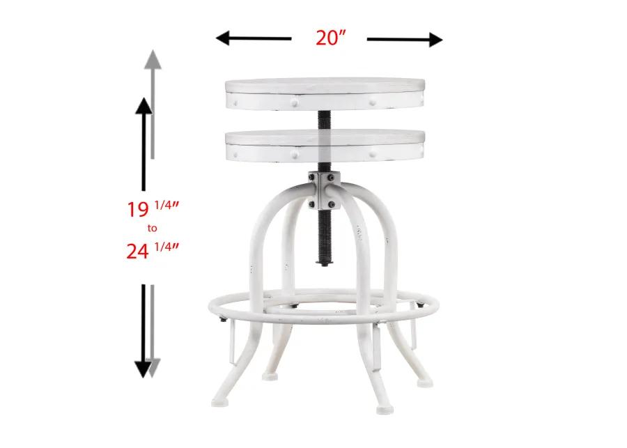 Industrial Adjustable Height Swiveling Stool