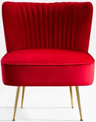 WestinTrends 25" Wide Tufted Velvet Accent Chair