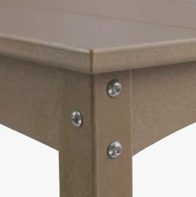 WestinTrends 55" Outdoor Patio HDPE Adirondack 2-Tier Shelf Console Table