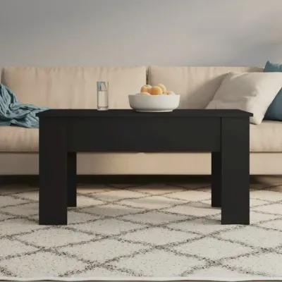 Coffee Table Black 39.8"x19.3"x20.5" Engineered Wood